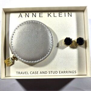 Travel Case and Black Stud Earrings Anne Klein Gift quiet luxury travel vacation
